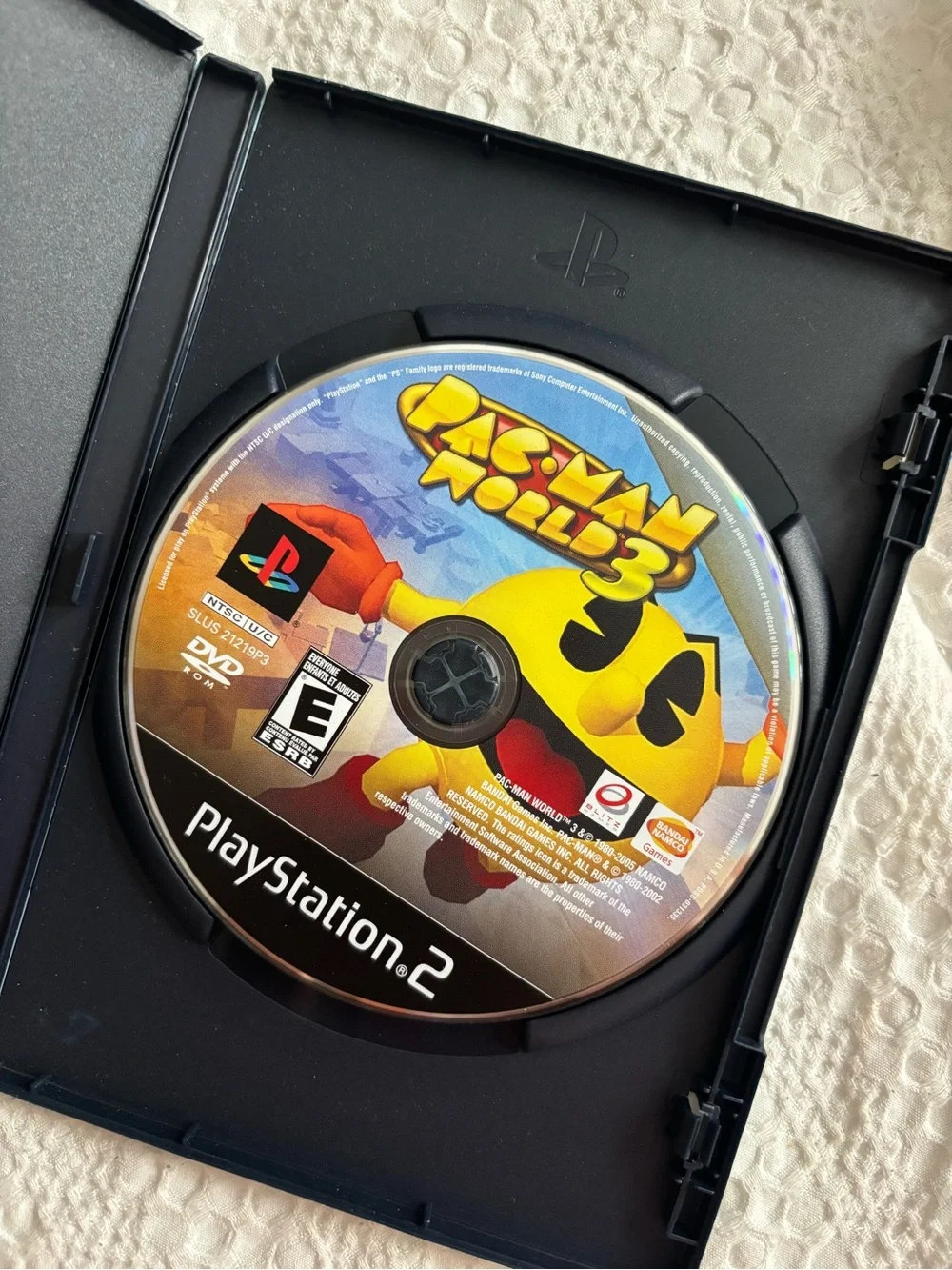 PS2 Sony Pac-Man World 3 (Black/Yellow)